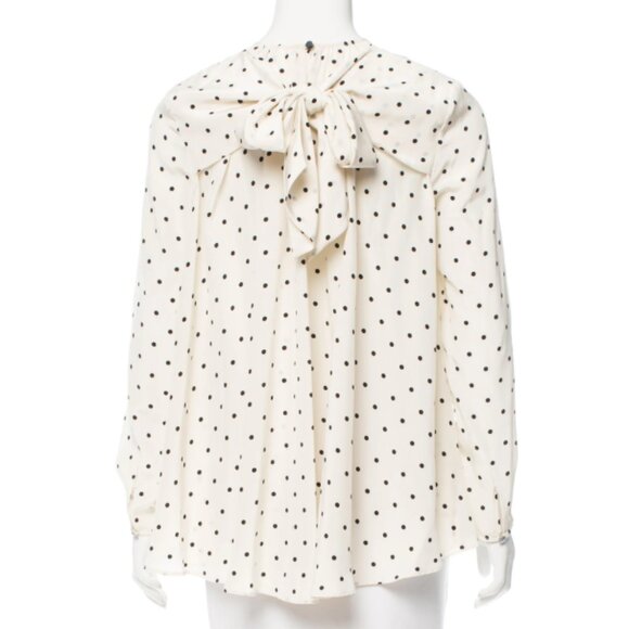 Zimmermann Polka Dot Print Silk Top XS - Picture 3 of 6